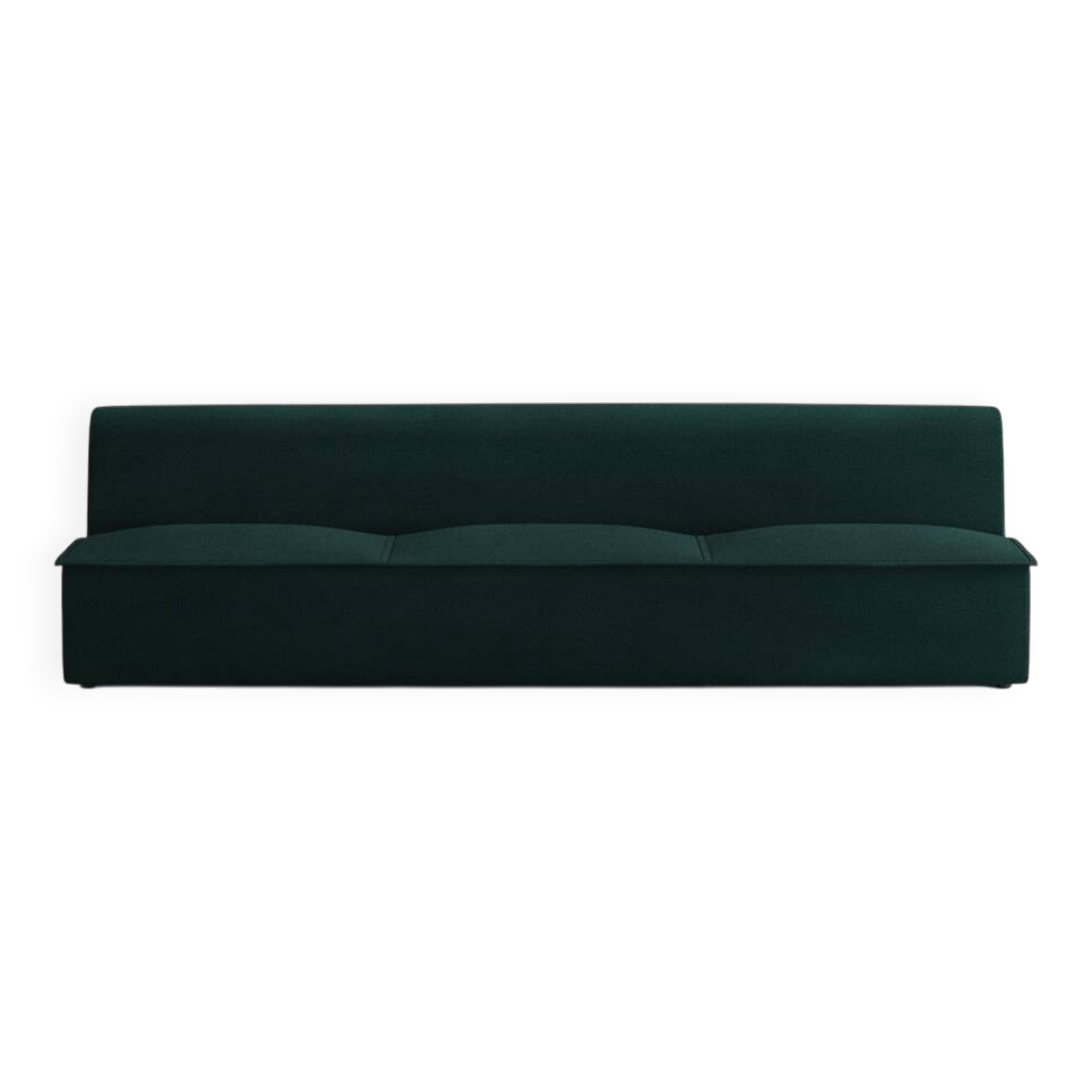 Minimalist danish green 3-seater sofa “Hood” by Common Seating