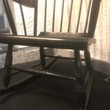 Rocking-chair black Stol Kamnik 1950 vintage