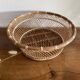 Large XL basket in braided rattan
