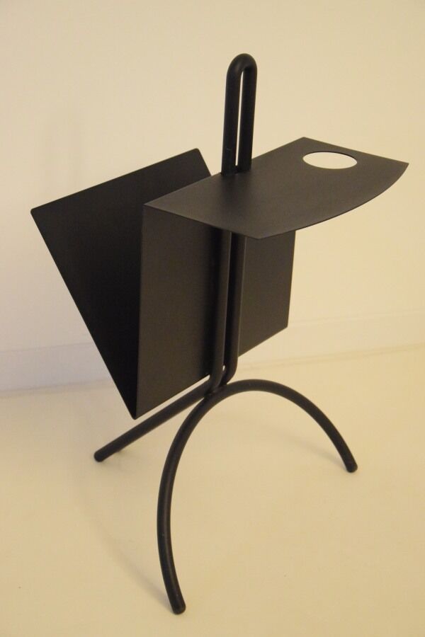 Magazine holders - Sofa end - Side table - Vintage - 80s - Design
