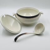 Sierra soup tureen Boch La Louvière with ladle