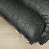 Leather armchair, Italian design, 1960s, production: Italy