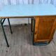 Office 1950 tubular metal and mint green formica
