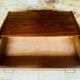 Vintage walnut commode with tapered legs circa 1950s