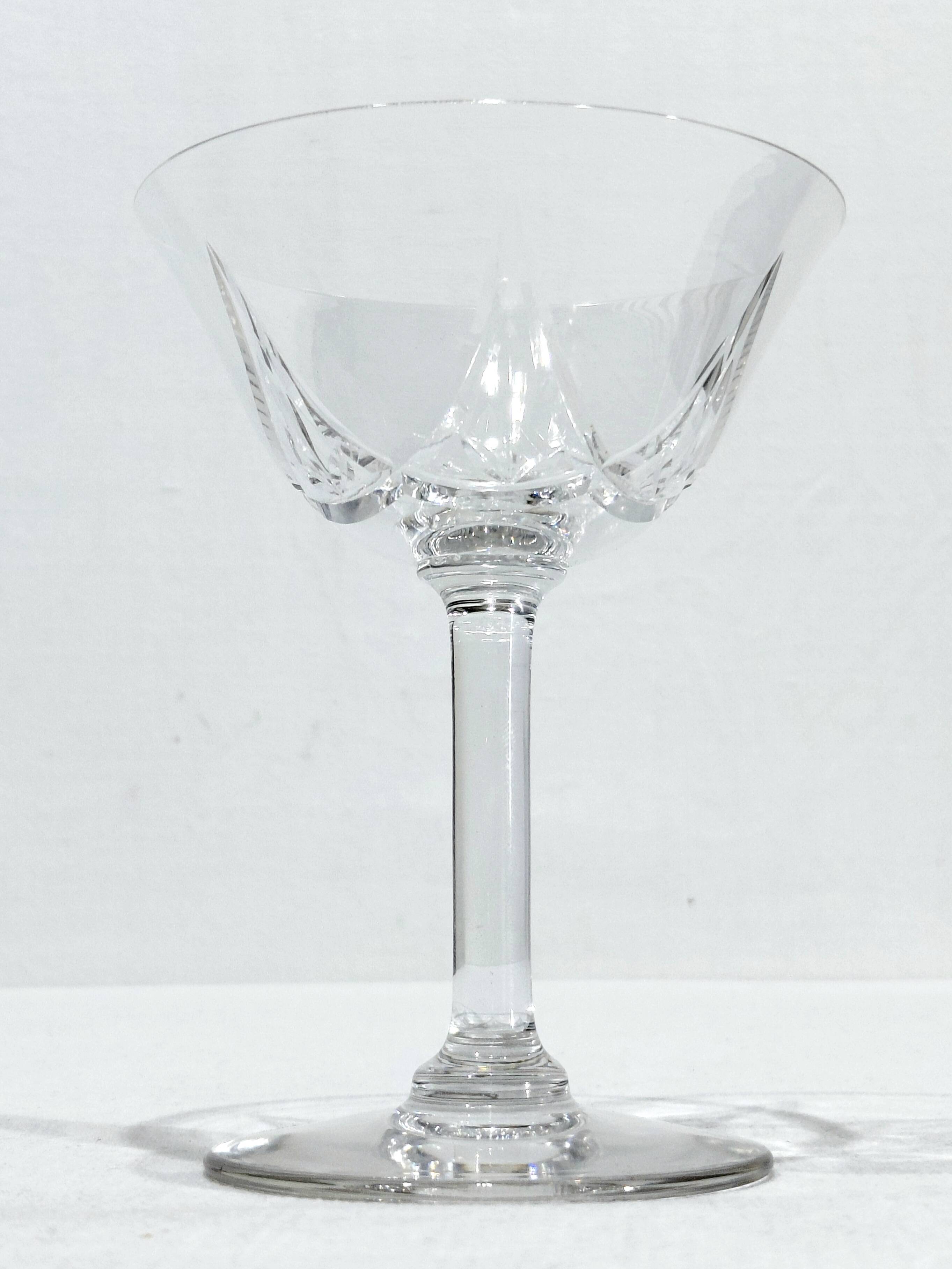 Saint Louis - 10 crystal champagne flutes - Lasalle model