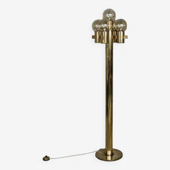 Sculptural Gold Floor Lamp with Five Lights by Sciolari, 1970s