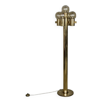 Sculptural Gold Floor Lamp with Five Lights by Sciolari, 1970s