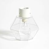 Beautiful 1970s Limburg glass ceiling lamp in octagon shape