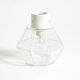 Beautiful 1970s Limburg glass ceiling lamp in octagon shape