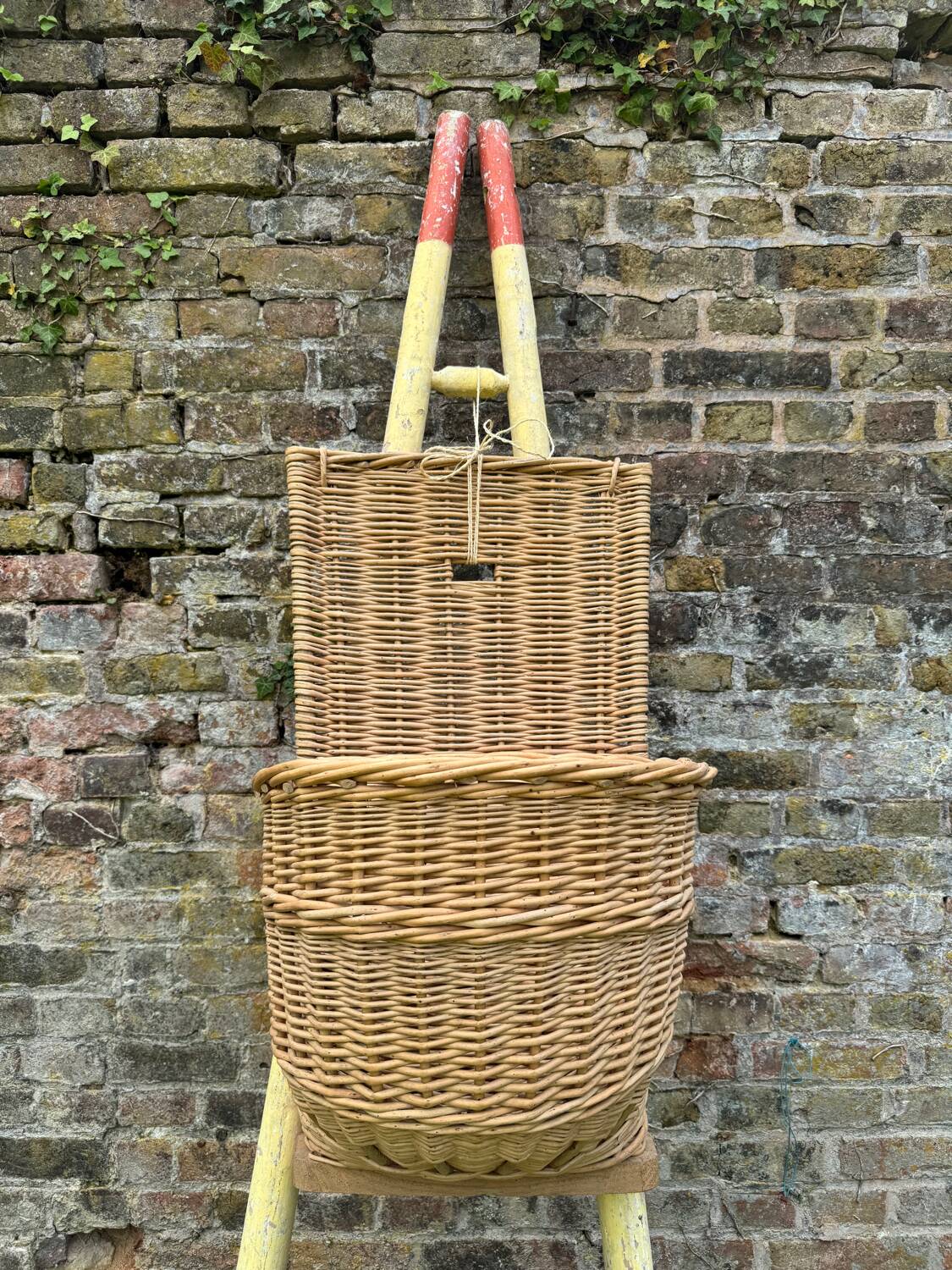 Hotte champenoise, panier en osier à suspendre