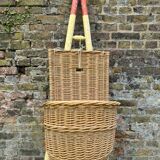 Champagne hood, hanging wicker basket