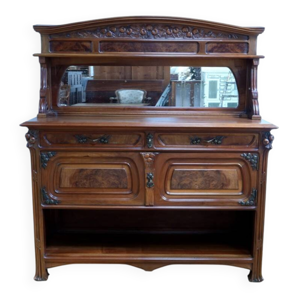 Desserte en Noyer, Art Nouveau – 1900