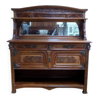 Walnut Sideboard, Art Nouveau – 1900
