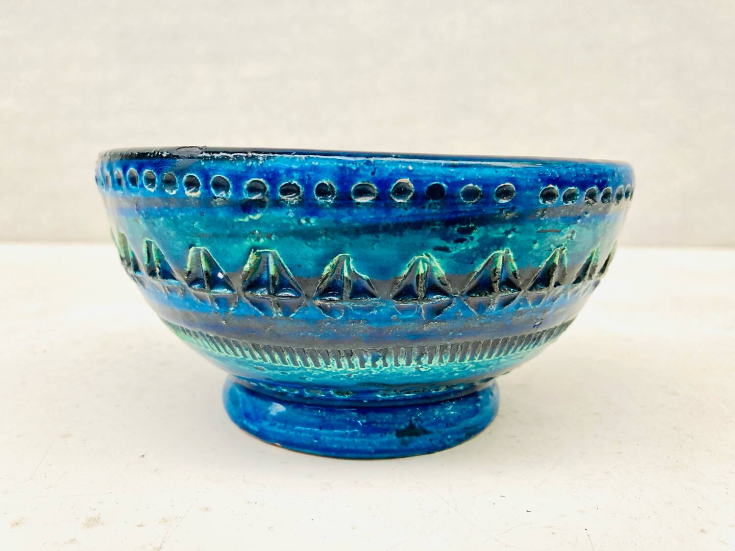 “Rimini Blu” candle holder – Aldo Londi for Bitossi