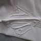 Old monogrammed sheet - embroidered: 330x230cm