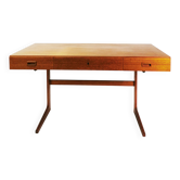 Modernist teak desk, designed by Gorg Petersen, Denmark, 1960s