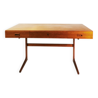 Bureau moderniste en teck, conçu par Gorg Petersen, Danemark, 1960