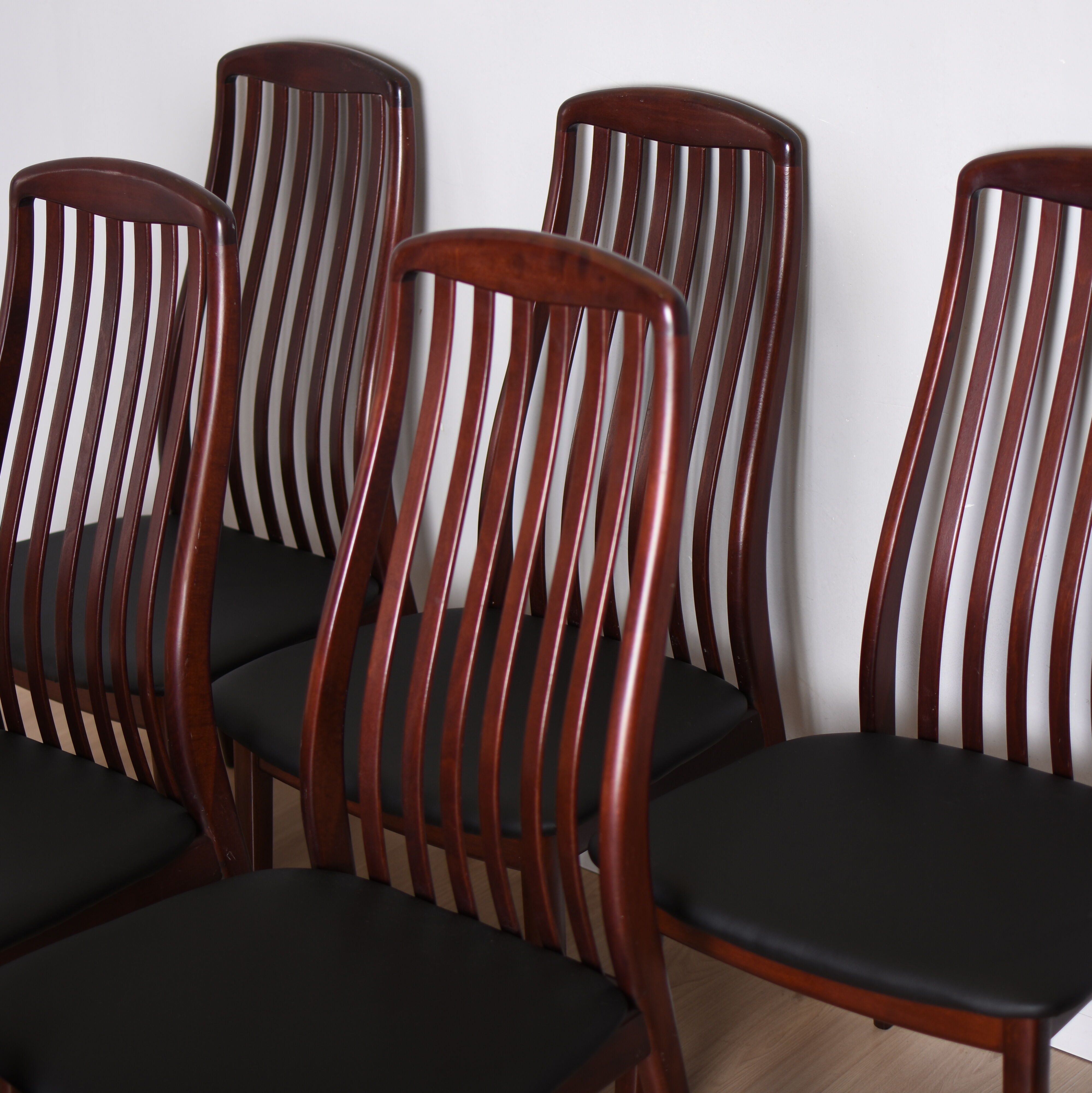 six chairs made in denmark in the 80s/90