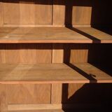 Glass library with rosewood marquetry in the Louis XV style.