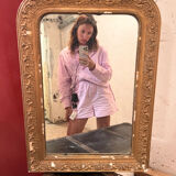 Miroir vintage doré style Louis XV