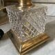 Brass, glass and crystal lamp v