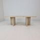 Rectangle Travertine Coffee or Side Table, Italy 1980's