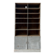 Patinated workshop furniture with compartments (renovated)