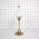 Oil lamp glass and brass by Freddie Andersen
