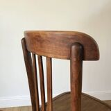 Set of 5 baumann bistro chairs in bent wood stamped xxth