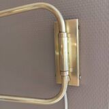 Large double-light articulated wall lamp, 1950s