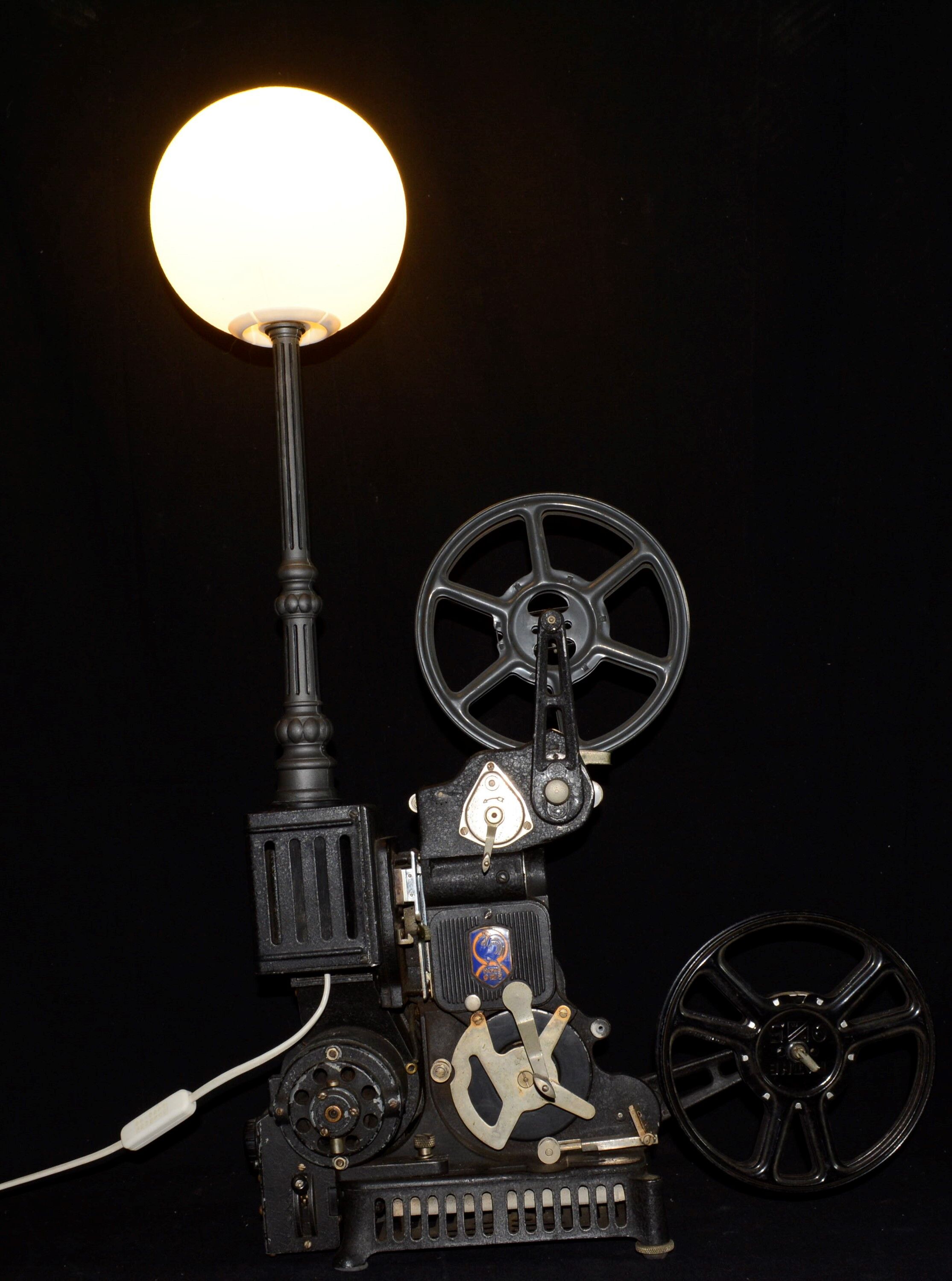 Cinema projector lamp Pathé Lux 1931, atypical industrial.