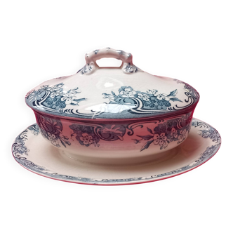 Saucière céramique de Longwy modèle printemps