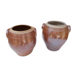 Sandstone pot duo