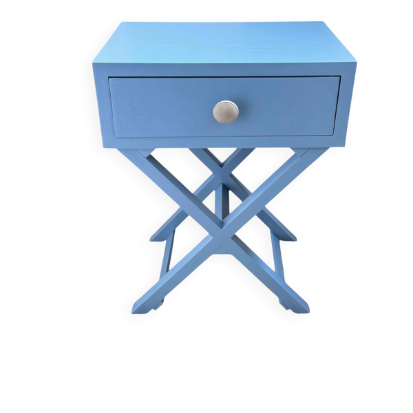 Chevet, bout de canapé bleu Farrow & Ball