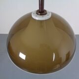 Ceiling lamp in brown and white plastic from Stilux Milano, 1960s