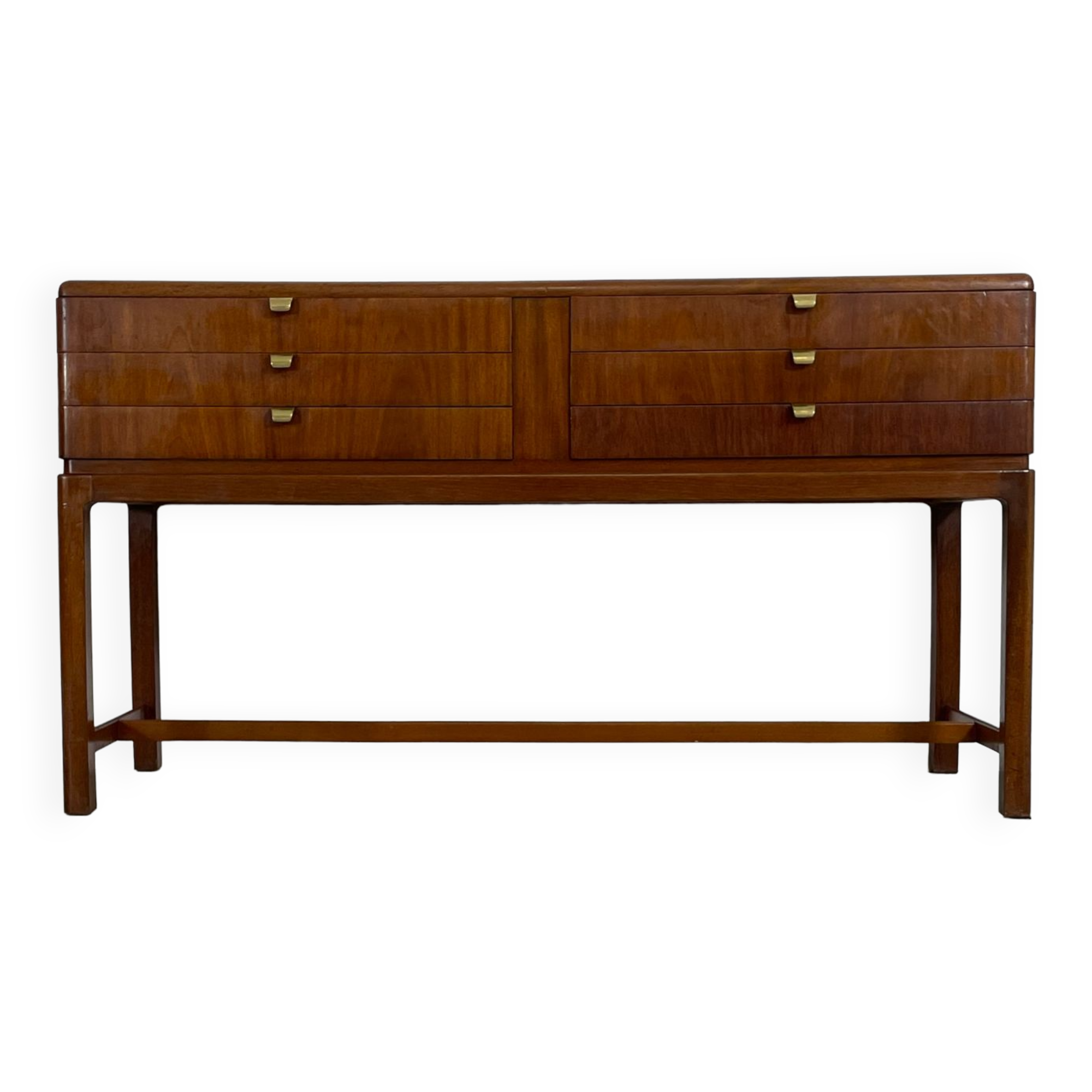 Danish console with drawers in mahogany 1940s