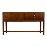 Console danoise avec tiroirs en acajou années 1940