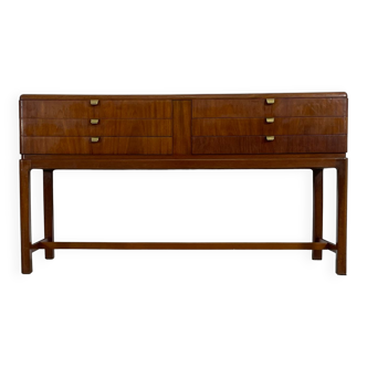 Danish console with drawers in mahogany 1940s