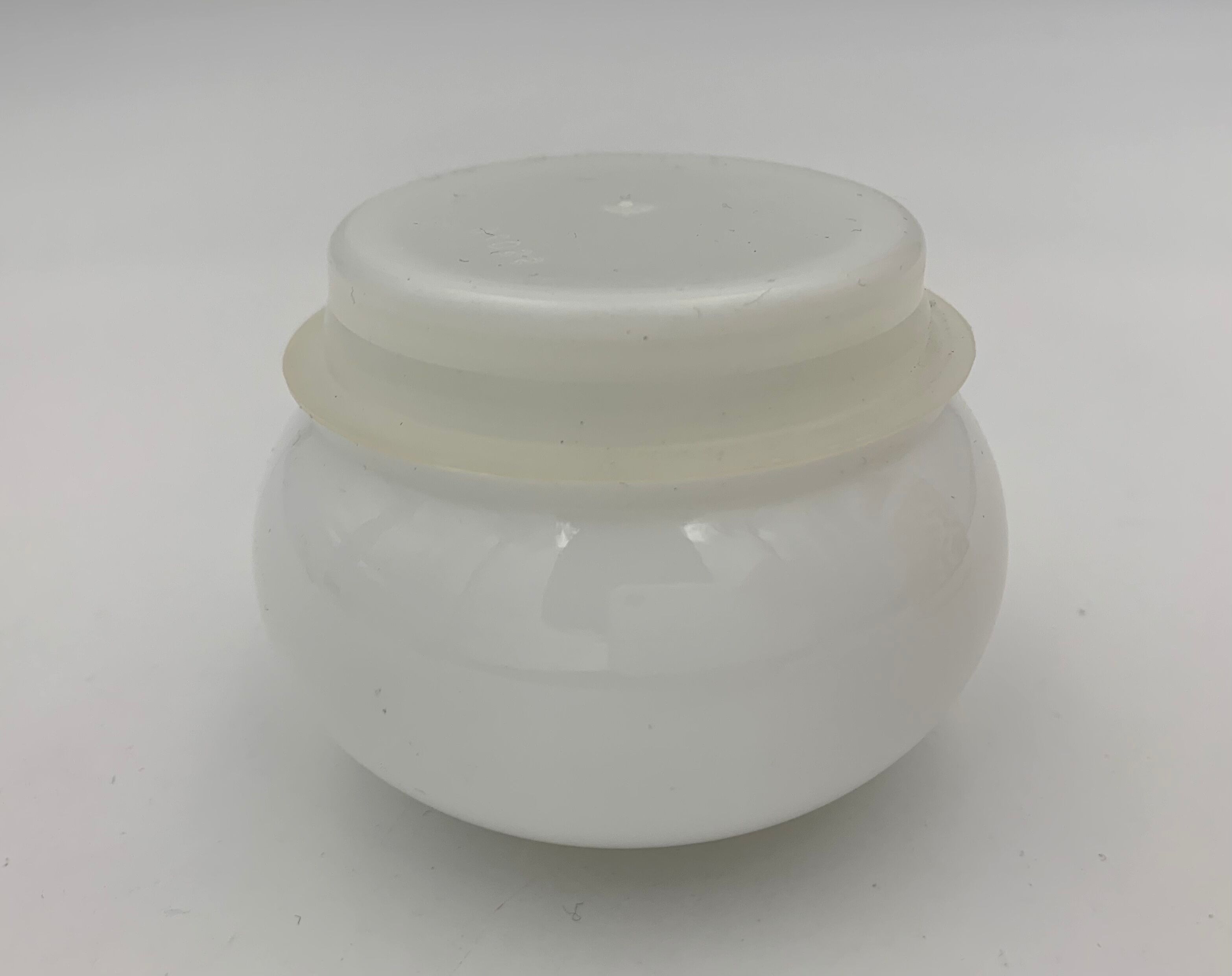 Pot, bottle in vintage opaline "madame rochas" - 1970s