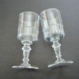 Ensemble de 6 verres en cristal taillé