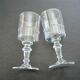 Set of 6 cut crystal glasses