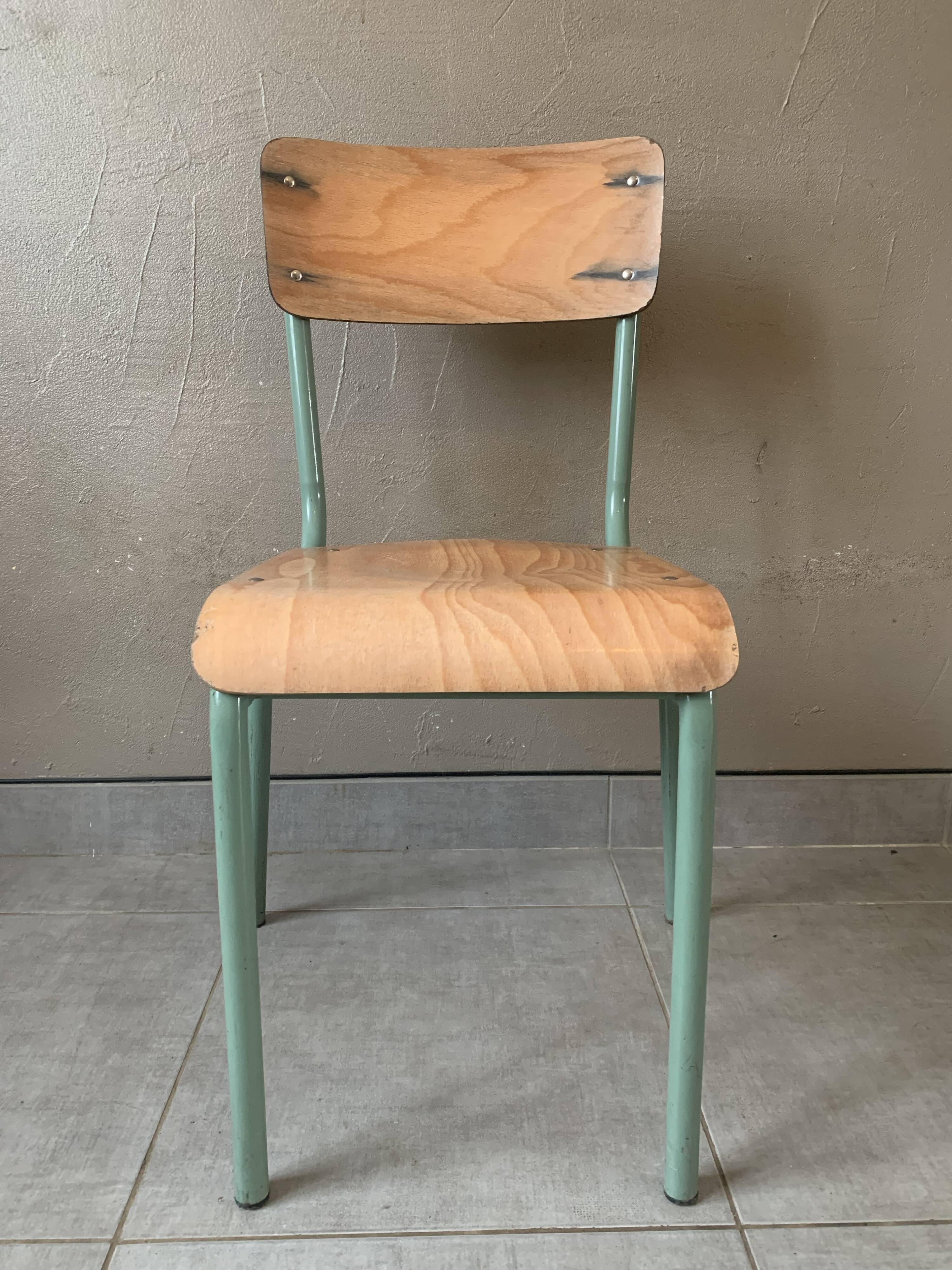 Old vintage school chair Mullca 511