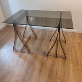 Vintage plexiglass desk by Marcello Gacita and Pierre Tiberi