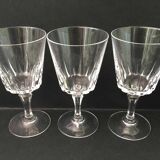 Set de 12 verres à vin cristal taillé