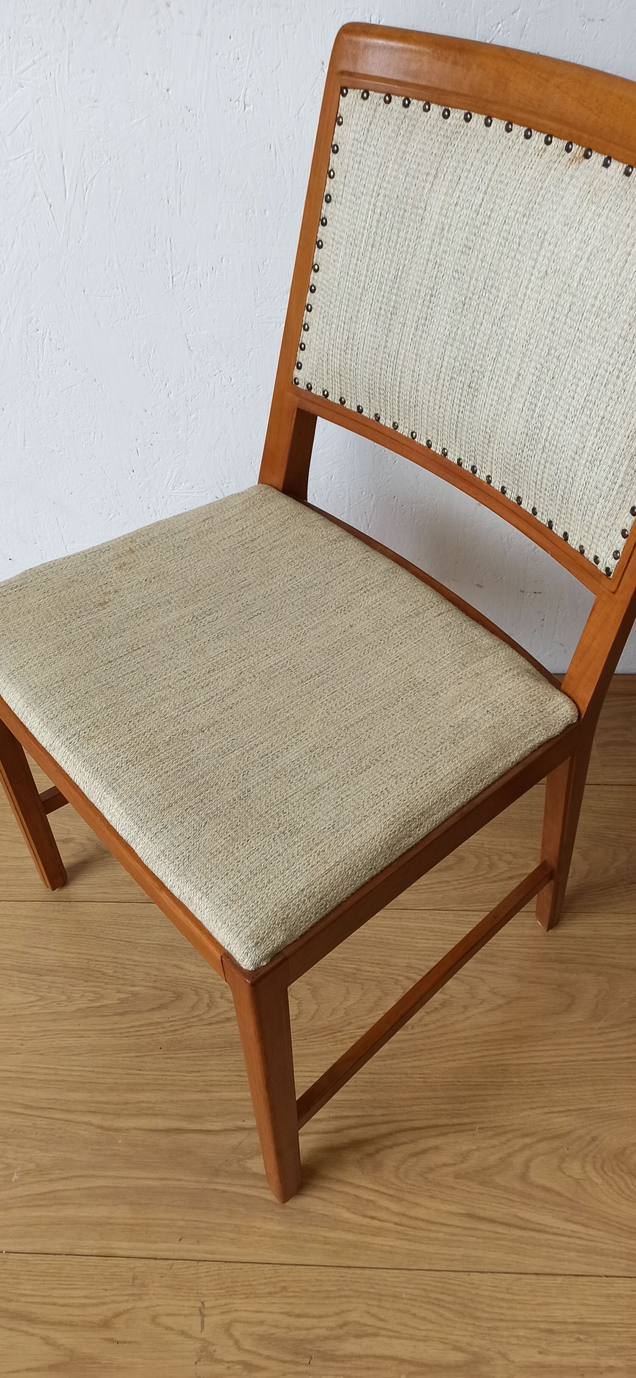 2 chaises en teck, bertil fridhagen, bodafors, années 70