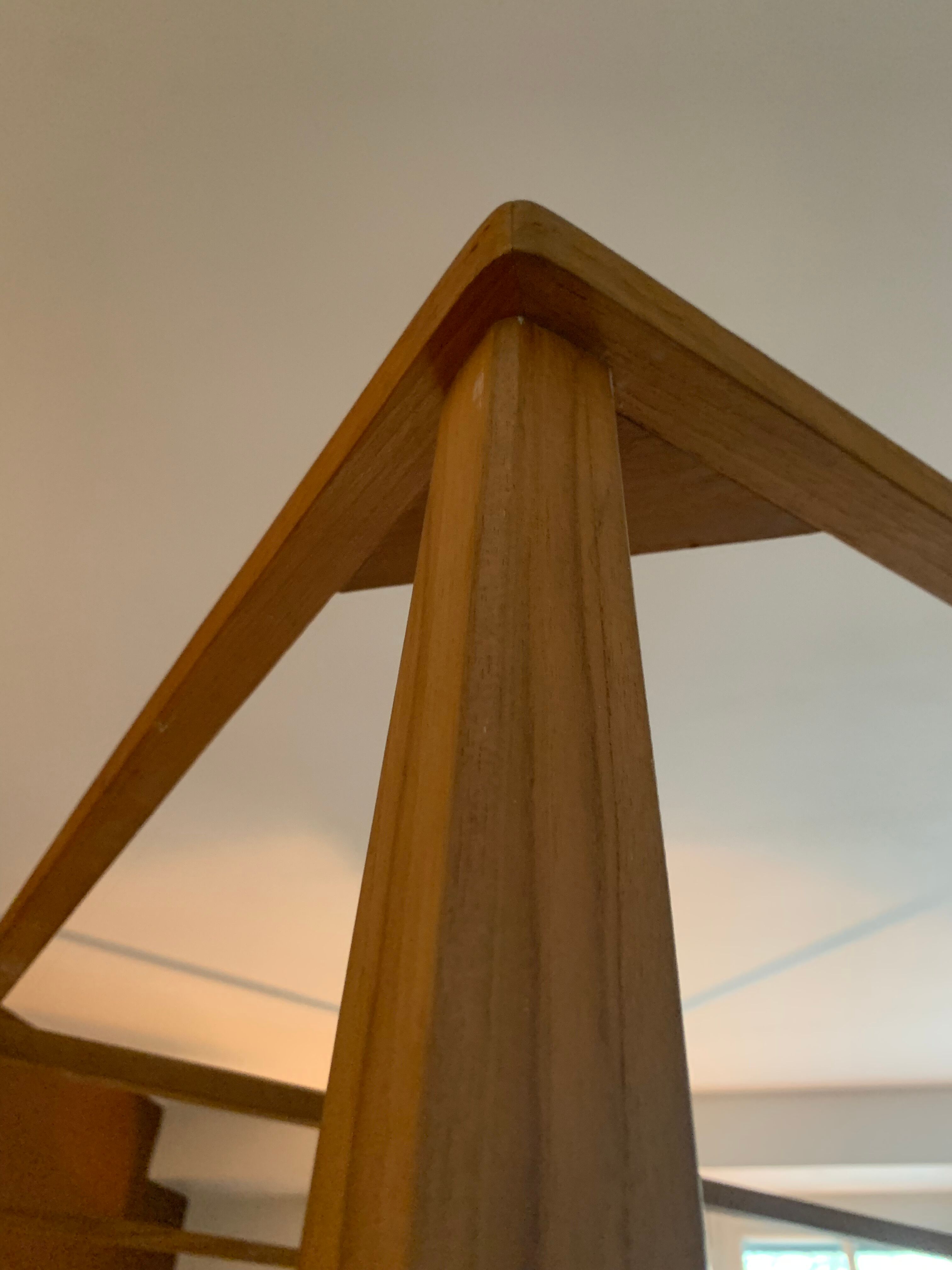 Solid teak canopy bed 160x200