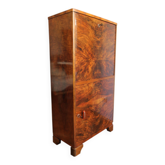 1940's Art Deco Walnut Cabinet