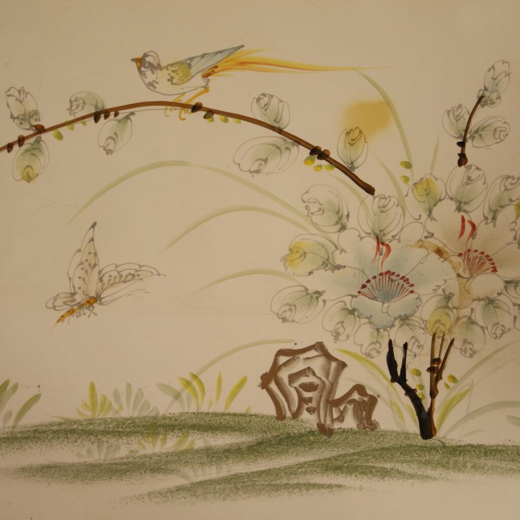 Four lacquered and painted living room coffee tables