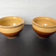 2 glazed stoneware bowls