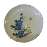 Asian plate with floral decoration